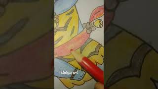 ||CUTE🥰 BHOLENATH😍DRAWING WITH PENCIL COLOUR||UNIQUE ART|| #shorts #viral #subscribe🔔 #like👍 #cute🥺