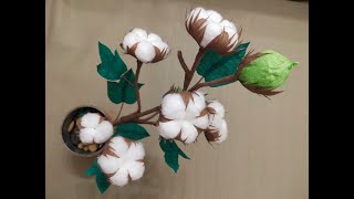 Cotton flowers/ DIY easy way to make cotton flowers