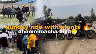 sunday ride pr dangerous stunts 😨😨