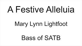 A Festive Alleluia - Bass for SATB