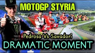 Motogp Styria Dramatic Moment Dani Pedrosa VS Savadori