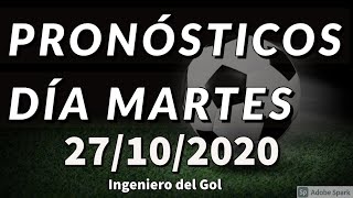 Pronósticos Día Martes 27/10/2020 (Champions League)