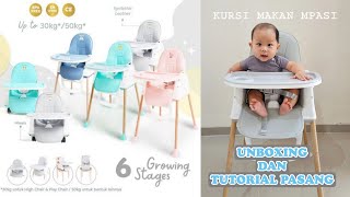 UNBOXING DAN CARA PASANG KURSI SUGARBABY MY CHAIR 6 GROWING STAGES