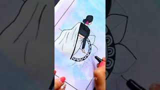 Girl Mandala Art | Mandala Art For Beginners | Mandala Painting | Mandala Drawing | Shorts |