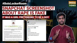 Bois Locker Room Fake Snapchat Screenshot | Delhi Police Statement | Nishan Chilkuri reports