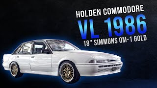 Car of the week: Holden VL 1986 fitted with 18" Gold Simmons OM-1 Wheels & Pirelli Powergy Tyres