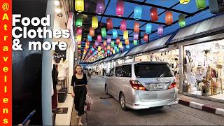 Shopping in pattaya night market thailand: Walking night market pattaya