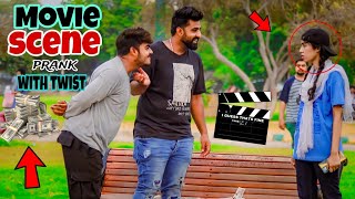 Movie scene with twist Prank | Prank in Pakistan | Humanitarians Mini