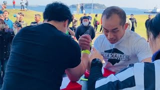 元国体王者鈴木選手vs全日本王者安藤選手【軽量級スペシャルマッチ】【アームレスリング】