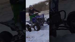 Snow Climb on my YFZ450R