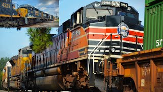 UP 1996 - Southern Pacific - Trails on NS 29S, CSX 2625 - L&N Nose - Trails on CSX X521 - 07-30-24