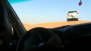 Dune Bashing in Arabian Desert between Dubai and Hatta