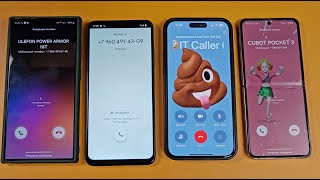 FULL SCREEN INCOMING CALL TWO SAMSUNG REALME IPHONE 16 GALAXY Z FLIP