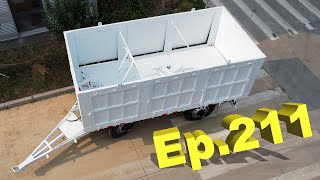 P211 Double Side Dumping Full Trailer With 50mm Drawbar Eye For Middle Asian Kazakhstan Market