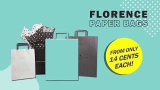 Florence Paper Gift Bags from just $0.14 each