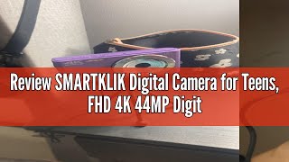 Review SMARTKLIK Digital Camera for Teens, FHD 4K 44MP Digital Camera Purple with 64GB SD Card 16X D