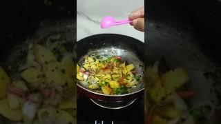 Aloo matar Poha recipe | breakfast recipes #streetfood #tastyattack #shorts