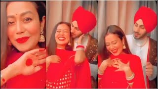 NEW WIFE Neha Kakkar FIRST Karwa Chauth With HUBBY Rohanpreet Singh