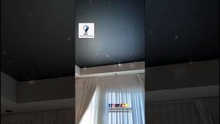 Installation of Starry Sky Ceiling.Glaxy light #muscat #ledlights #floordesign #youtubecontent#light