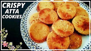 घर पर बनाये आटा बिस्कुट | Crispy Wheat Biscuits Without Oven | @NeelamKiTastyRasoi #Shorts