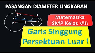 PASANGAN DIAMETER LINGKARAN #garissinnggungpersekutuanluardualingkaran #pasangandiameterlingkaran