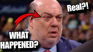 What HAPPENED to Paul Heyman Face?! The REASON