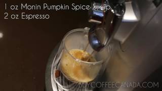 Monin Pumpkin Spice Syrup Latte from BuyCoffeeCanada