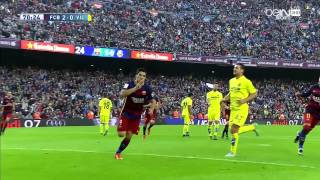 أهداف مباراة برشلونة وفياريال 3_0 HD 2015