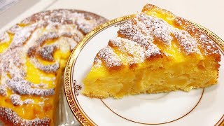 ЯБЛОЧНЫЙ ПИРОГ с Заварным Кремом | Воздушный как пух! И Торта НЕ НАДО!!! Custard Cream Pie recipe