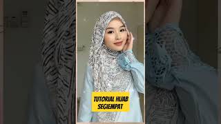 tutorial Hijab Segiempat Motif