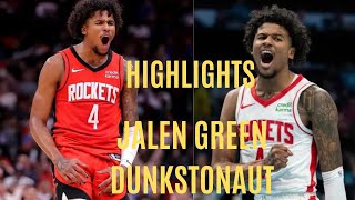 Jalen Green's INSANE Dunks! #jalengreen #Rockets