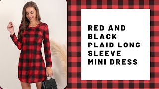 Blooming Jelly Dress Women's Buffalo Plaid Mini Dresses