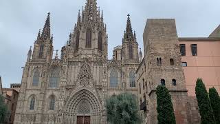 The Cathedral of the Holy Cross and Saint Eulalia also known as Barcelona Cathedral 🇪🇸🥳✈️