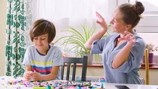 Parents and their kids Build & Talk with LEGO® bricks