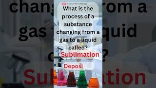 Chemical Challenge: Quiz Series |V27| What is the process of changing from a gas to a liquid called?