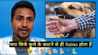 क्या सिर्फ कुत्ते के काटने से ही Rabies होता हैं #rabies #dogbite