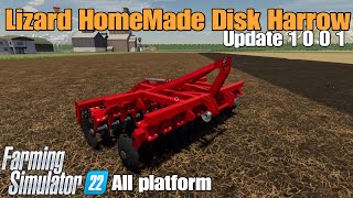 Lizard HomeMade Disc Harrow / FS22 UPDATE Oct 25/24