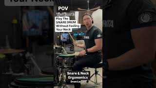 Snare & Arm Ergonomics To Avoid Neck Activity #drumlesson #drummers #posture