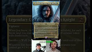 Human Knight Tribal! Jon Snow would pop off! #youtubeshorts #mtg #gameofthrones