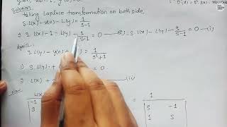 Application of inverse laplace transformation in Simultaneous equation || Inverse laplace