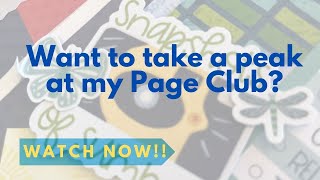 Take a peak at what it's like to be in my Page Club! Here is June plus a bonus scrapbook page!