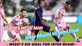 Messi scored his eighth goal in five matches | Inter Miami 4 - 0 Charlotte