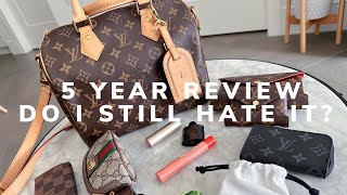 LOUIS VUITTON SPEEDY B 25 | DO I STILL HATE IT? 5 YEARS LATER...