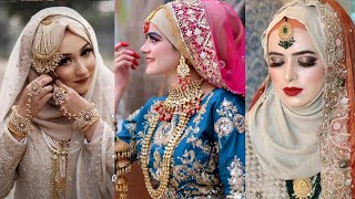 New trend of wearing hijab on wedding/wedding wear hijab ideas for bride #Muslim #hijab #pakistani