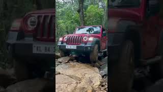 Off-roading with Mahindra Thar 🔥 #shorts #tharpower #youtubeshorts