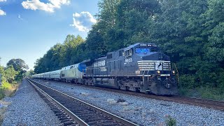 NS 9603 With a P5 Horn Leads Amtrak 138 in Lorton, VA!