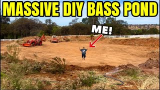 The LARGEST DIY Bass Pond I’ve ever seen!