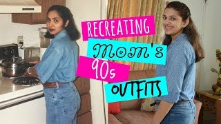 Daughter Recreates Mom's Favourite 90s Outfits