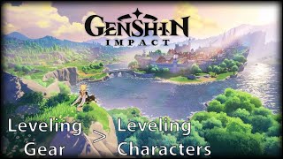 Why upgrading gear is more important than characters! -Genshin Impact