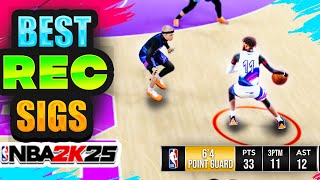 these DRIBBLE MOVES in REC will make you Move 5x FASTER!🤯 Best Rec Dribble Sigs | NBA 2K25